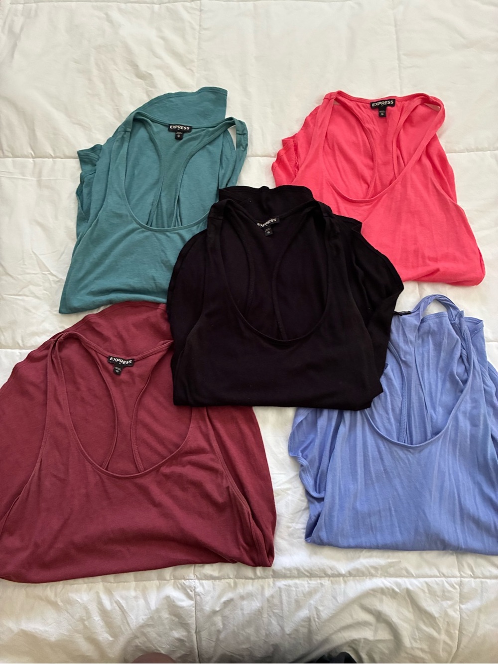 Express Women's Sleeveless Tank Top Bundle of 5 Pieces XS